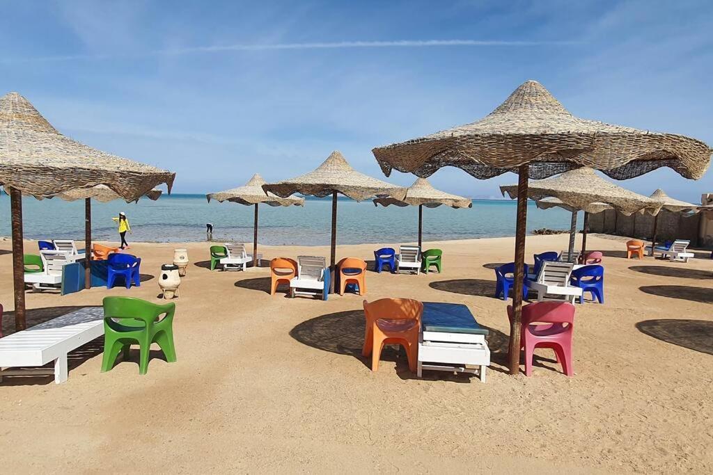 Casablanca Beach Direct Sea View Tow Bedroom Apartment Hurghada Exterior foto